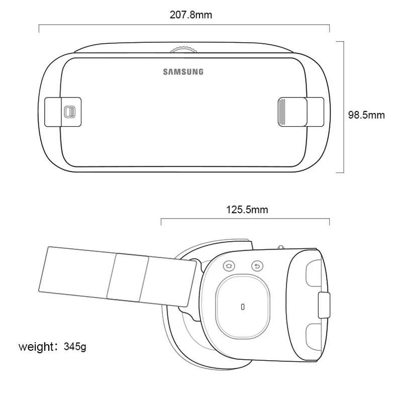 100% Оригинальные очки Samsung Gear VR 5 0 3D со встроенным гироскопом для Galaxy S9 S9Plus S8 + Note5 Note