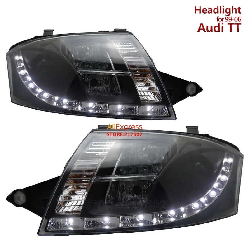 

for Audi TT Projector Headlights Assembly with LED line light fit 1999-2006 models Car front lights Tunning Easy installation