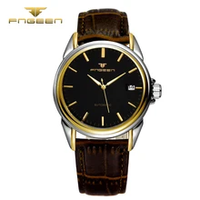 FNGEEN 6609 Automatic waterproof Men watch Fashion hollow Mechanical Watch top quality famous clock calendar wristwatch vintage