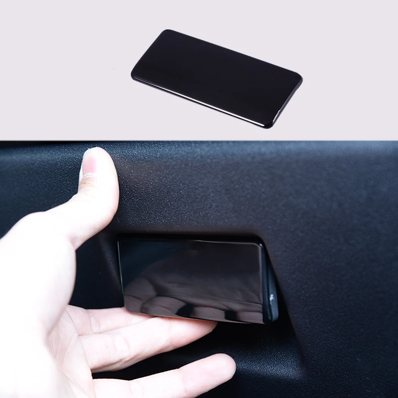 

Chrome car accessories interior Glove Box Open Handle Panel Pad Cover Trim Fit For Land Rover Discovery Sport 2015-2018