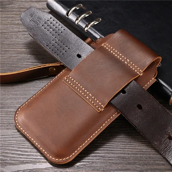 

for Nokia 5 Belt Clip Holster Case for Nokia 6 2017 Cover for Nokia 7 Genuine Leather Waist Bag Coque for Nokia 8 Case