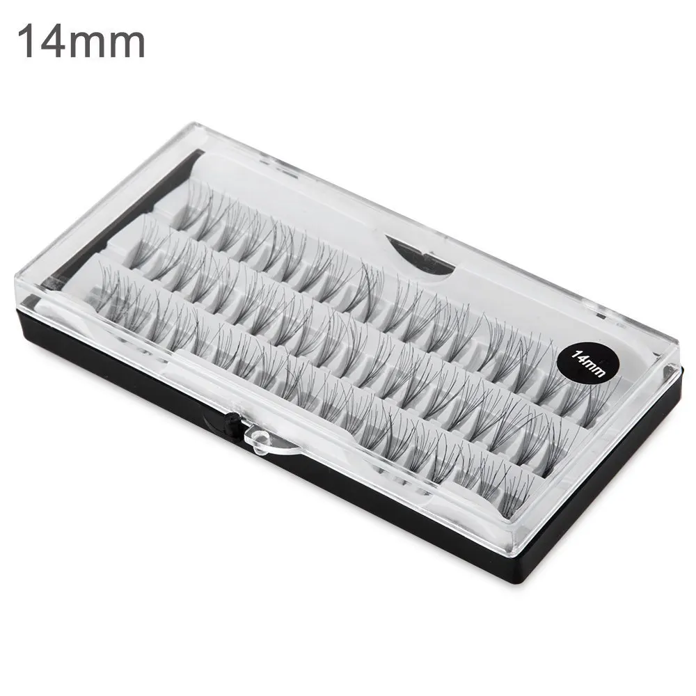

60PC/Set Individual Black Mink Fake False Eyelashes Natural Long Eyelashes Extension Makeup Eye Lashes