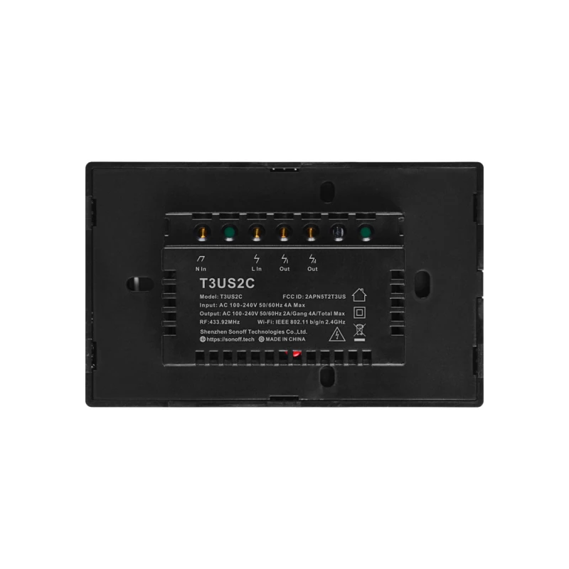Sonoff T1 T2 T3 travailler avec Google Home Alexa US Smart Home WiFi RF télécommande mur interrupteur panneau mur tactile interrupteur