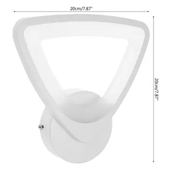 

LED Light Wall Lamp Acrylic Triangle Night Sconce 10W AC90-260V Indoor Bathroom Bedroom Living Room Hallway Decoration