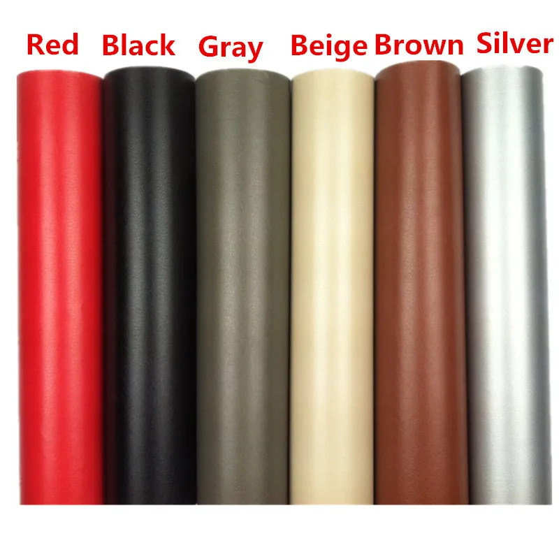 

3D Leather Grain Texture PVC Adhesive Vinyl Film Car Stickers For Auto Car Body Internal Decoration Dashboard Door Wrap Cover