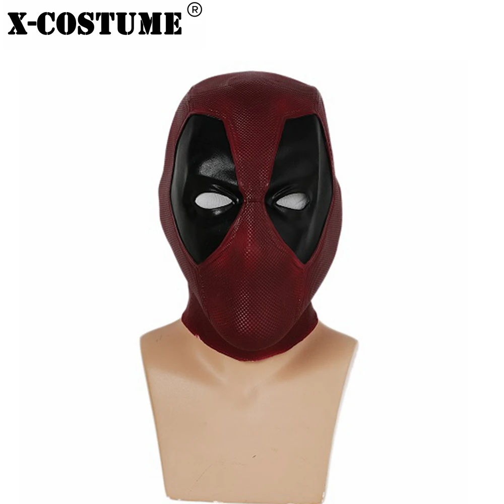 X-COSTUME Дэдпул костюмная маска косплей реквизит красный латексный шлем на всю