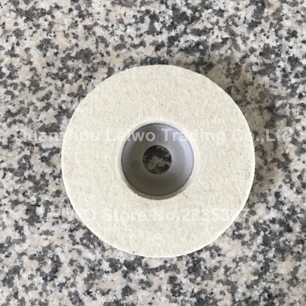 Wool Felt Polishing Wheel 4 inch (100 mm) Marble Abrasive for Angle Grinder Work with Polishing Wax or Grinding Polishing Paste