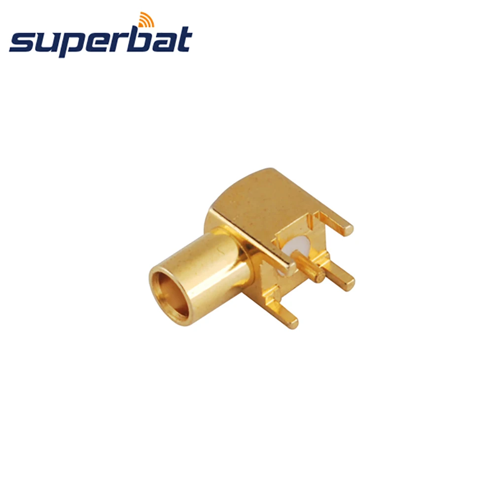 RF Coaxial Connector Female Right Angle PCB Mount