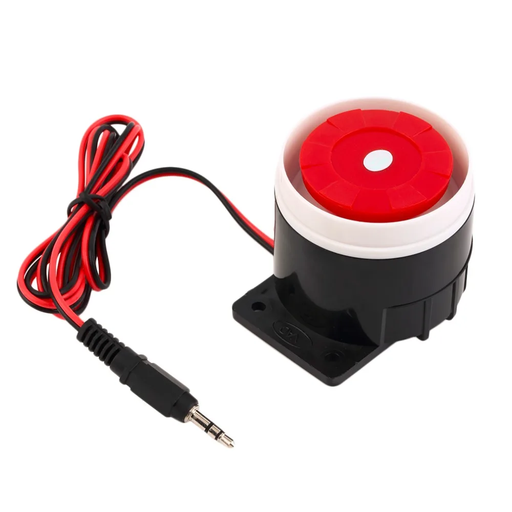 

Ear Piercing Indoor Siren Wired Mini Horn Siren Home Security Sound Alarm System 120dB DC 12V Hot Promotion