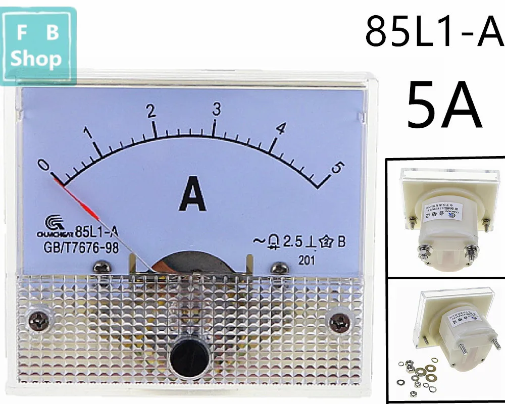 1 шт. 85L1 5A AC Панель метр Аналоговая Панель Амперметр циферблат измеритель тока