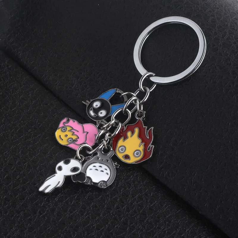 Totoro Forest Elves Spirited Away Keychain Women Men Alloy Keyring Pendant Accessories | Украшения и аксессуары