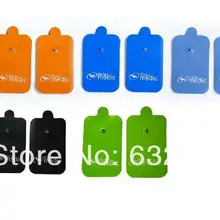 Много цветов 50 шт./лот хорошего качества белые электродные накладки для иглоукалывания, массажер для похудения, цифровой терапевтический массажер