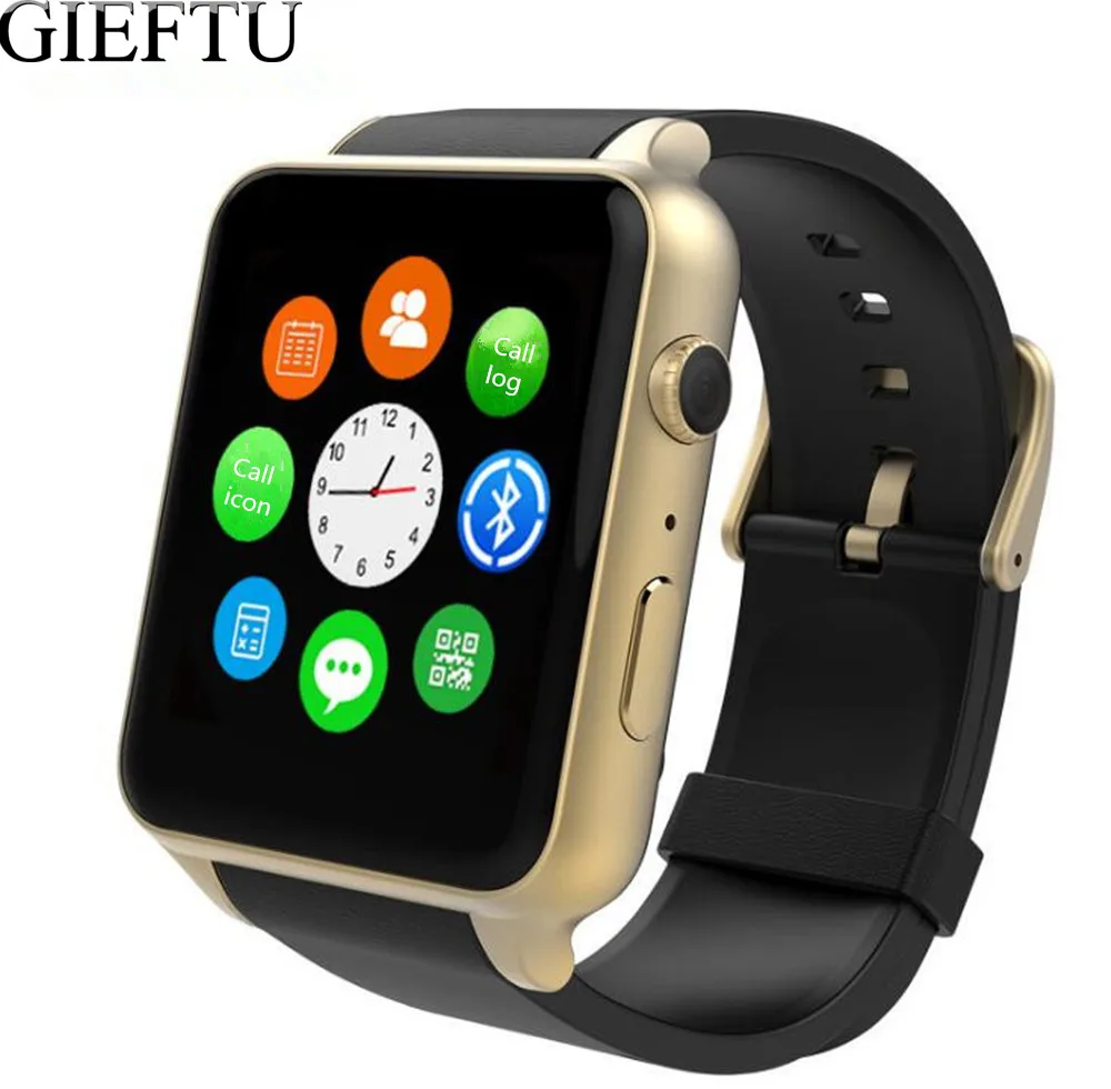 Gieftu GT88 GSM sim-карты Bluetooth спортивные Смарт-часы с Камера монитор сердечного ритма