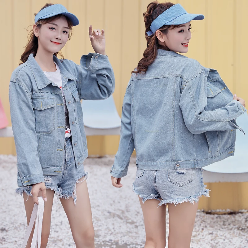 Women Denim Jackets Basic Coat 2018 Autumn Winter Female