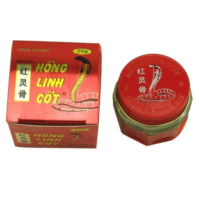 

Red Bone Snake Venom Balm Ointment 100% Vietnam Painkiller Paste Body Relaxing Muscle Joint Pain Fatigue Relief Ointment 20g