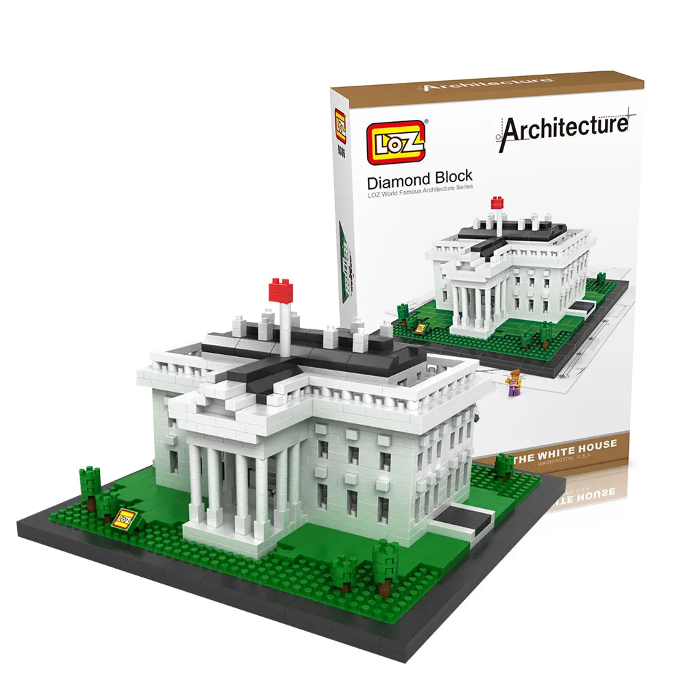 mini building blocks white house