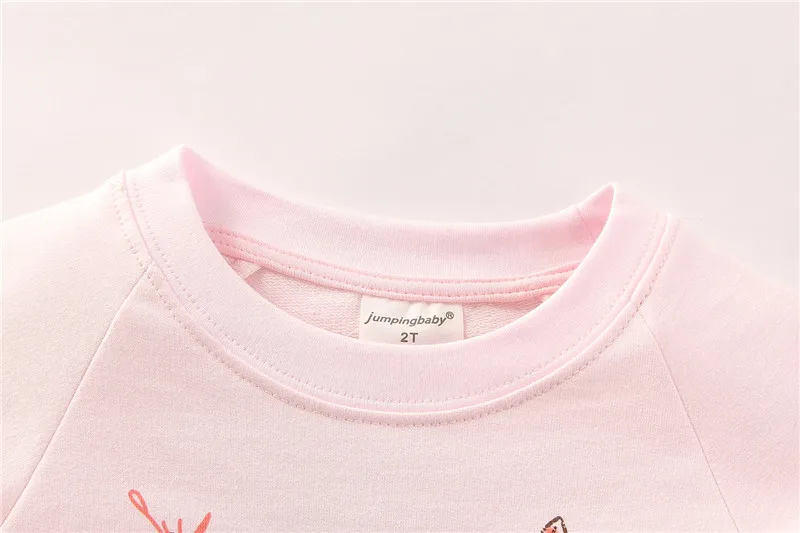 2016 New Children Girls Cotton Spring Autumn Sweatshirts Clothing Kids Long Sleeve T-Shirt For Jumpingbaby Brand Cartoon Hoodies27
