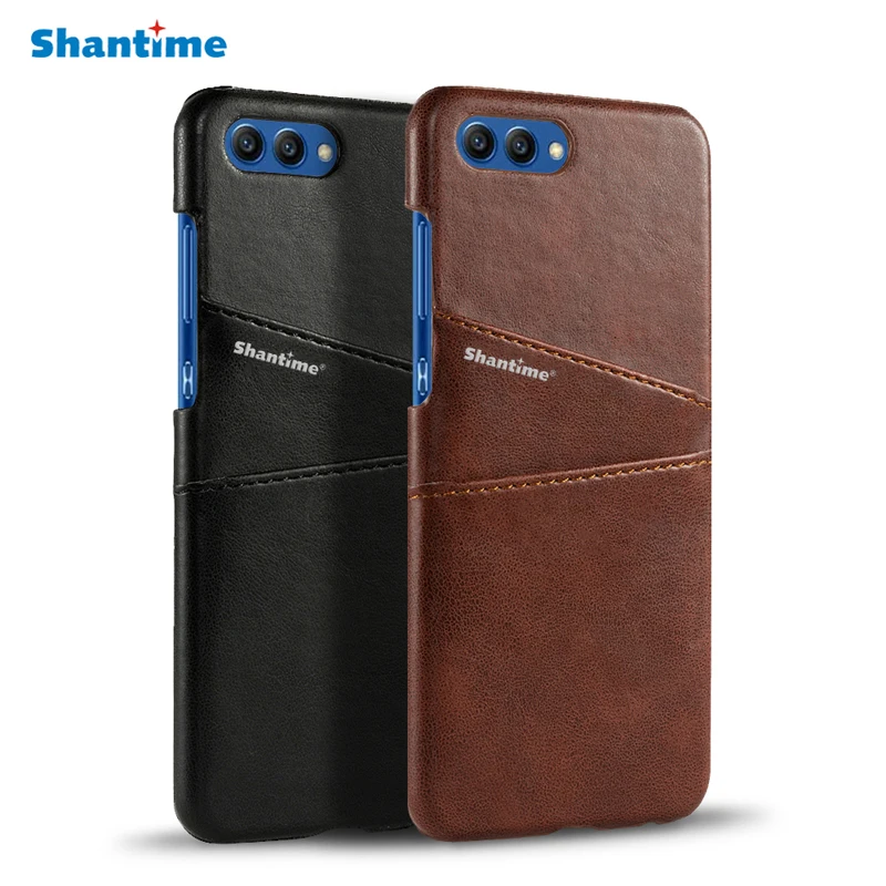 

Luxury Pu Leather Card Slot Case For Huawei Honor V10 Case Cover For Huawei Honor 10 Business Case Vintage Leather Back Cover