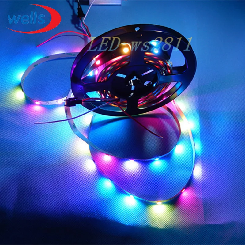 1M 30 LEDs/M WS2812B 2812 WS2812 5050 SMD RGB Digital LED Strip Light 5V NP
