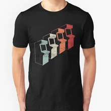 Men tshirt Short sleeve Vintage 80s Arcade Machines Unisex T Shirt Women t-shirt