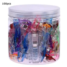 100 шт чудо-зажимы пластик для ткани квилтинга ремесло вышивка, шитье ключком