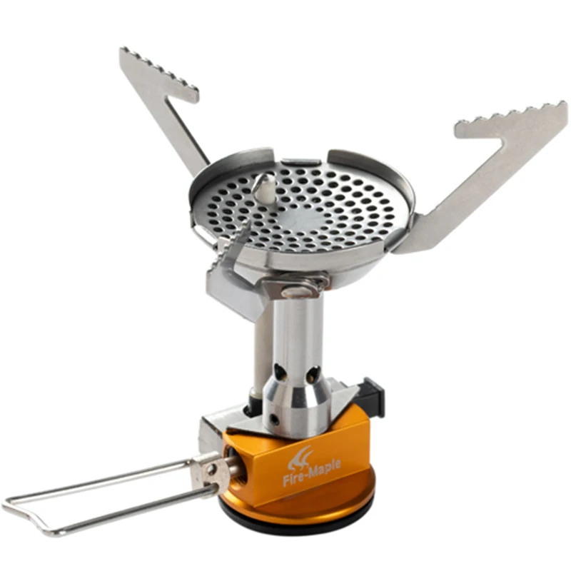Gas Stove Super Lightweight Mini Pocket Outdoor Cooking Burner Folding Camping Gas Stove 2800W with Ignition