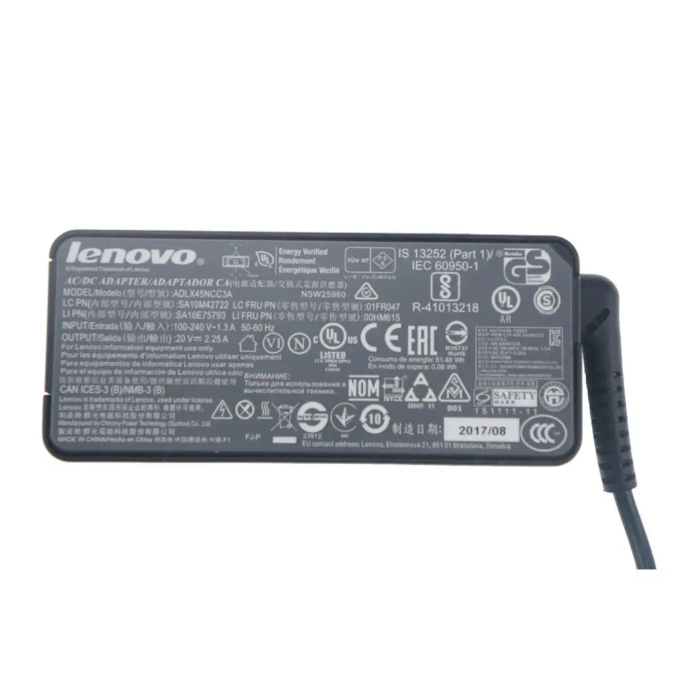 Adaptador de Alimentação Carregador de Laptop da Lenovo Original Thinkpad 11e 11s K21 K20-80 K2450 s1 X230s X240 01fr047 00hm615 45w Yoga2 11 - Imagem 3