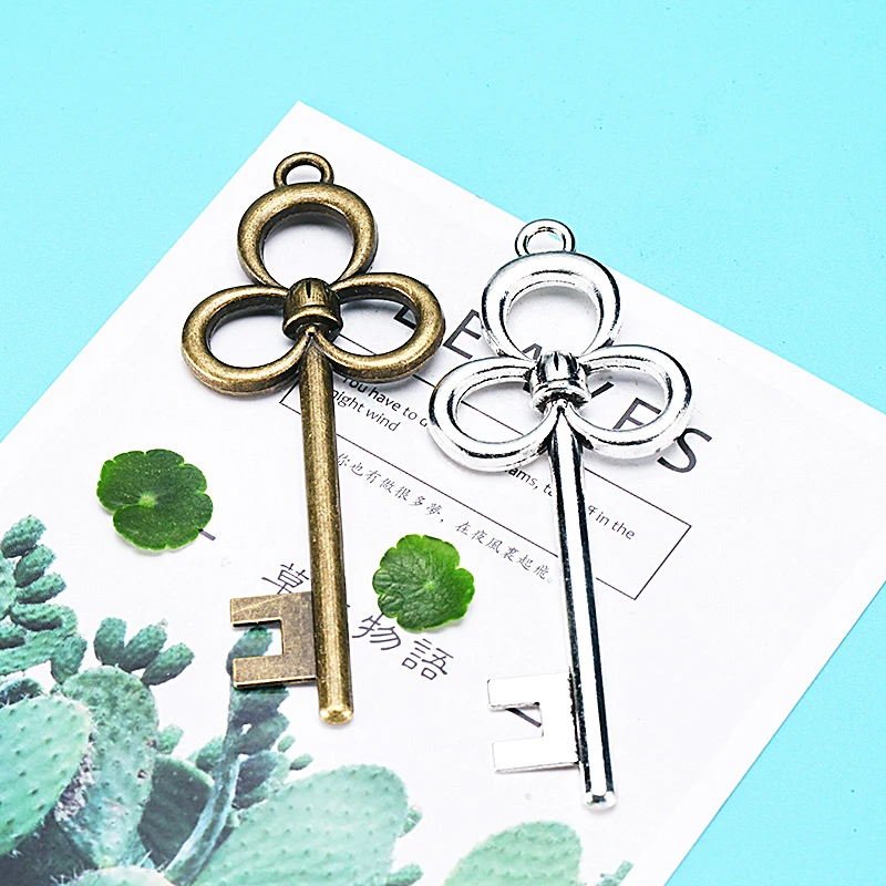 78*31mm 1pcs Key Alloy Pendant For Diy Jewelry Making 2 Colors Antique Silver Bronze No.1941 | Украшения и аксессуары