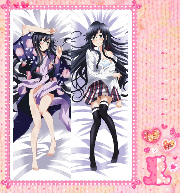 

Anime Cartoon My youth romantic comedy is wrong as I expected Double Bolster Hugging Pillow Case Pillow Cover Pillowcase No.5147