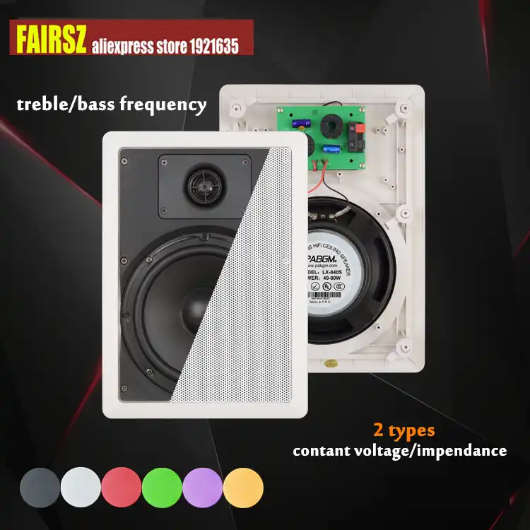 Altavoz De Techo De Pared Cuadrada De Alemania Para Cine En Casa