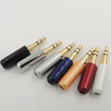 100 шт. высокое качество 1/" 3,5 мм 3 pole trs стерео штекер аудио разъем для плеер пайки