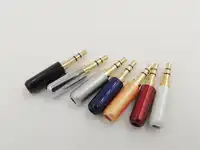 100PCS High quality 1/8 "3.5mm 3 pole trs Stereo Male Plug Audio Plug for music player soldering