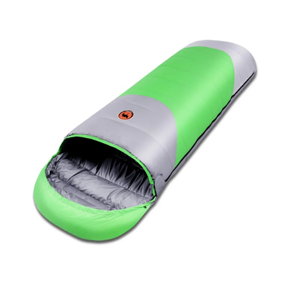 

Autumn Winter Goose Down Outdoor Sleeping Bag Envelope Shape Hooded Keep Warm Sleeping Bags Lazy Bag CS109 Drop Shipping