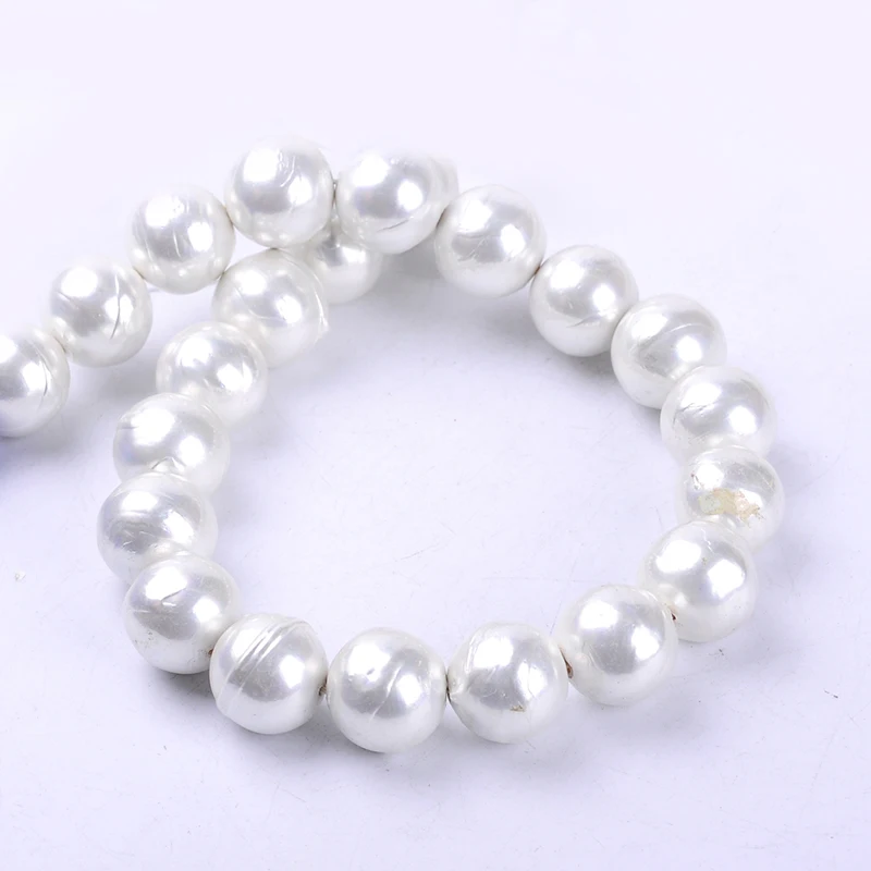 1pack/lot 18mm Fashion Round Ball Natural Shell Pearl Loose Spacer Beads Mixed Multi Colours DIY for Jewelry & Craft necklace