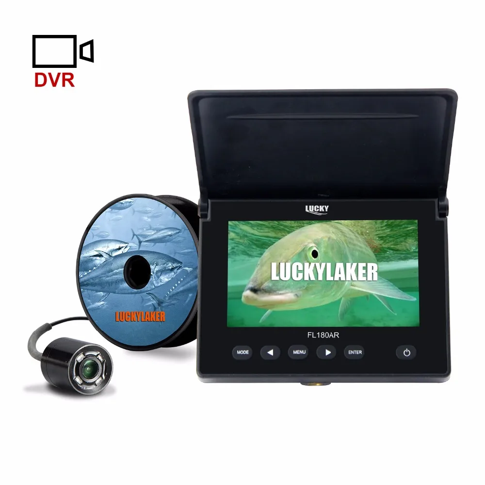

LUCKY Original 4.3" 20M Underwater Ice Fishing Video Camera Fishfinder 4PCS LED Night Vision Camera For Fishing