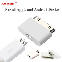 Micro USB к разъему 30 Pin USB адаптер для iPhone 4S 5 5S 6 6S 7 iPad Air 2 iPod Мужской к женскому зарядному кабелю конвертер