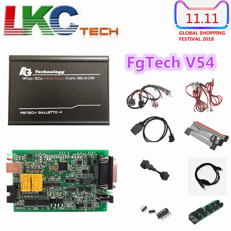 

2019 FGTech V54 Best Quality ECU Programmer Tool version Fgtech Galletto 4 Master V54 BDM-TriCore OBD Better FG Tech V54