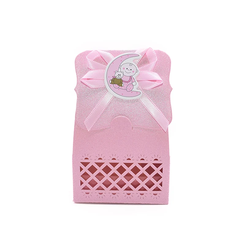 B07 12 шт. 3D Бумажные Подарочные коробочки для печенья, конфет, коробки для украшения детского душа, вечерние подарочные принадлежности для маленьких мальчиков и девочек, посылка - Цвет: B07