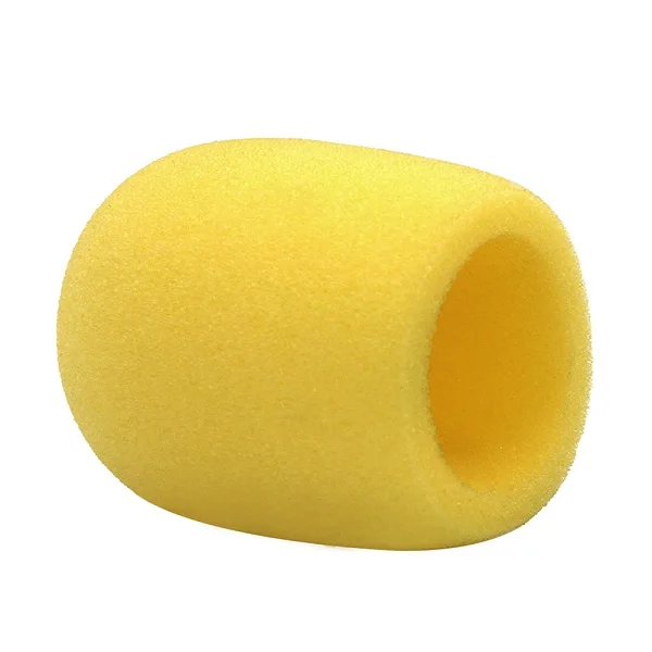 yellow Пенка для микрофона, губчатая крышка, караоке, без проводов, защита микрофона, шапка, изоляционный слюнявчик, губчатый микрофон для WS858 E106 - Цвет: yellow