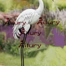 High-95cm, супер большой, газон садовые украшения, вилла садовое украшение подарок белый журавль Декор птиц воды, вечерние товары для улицы