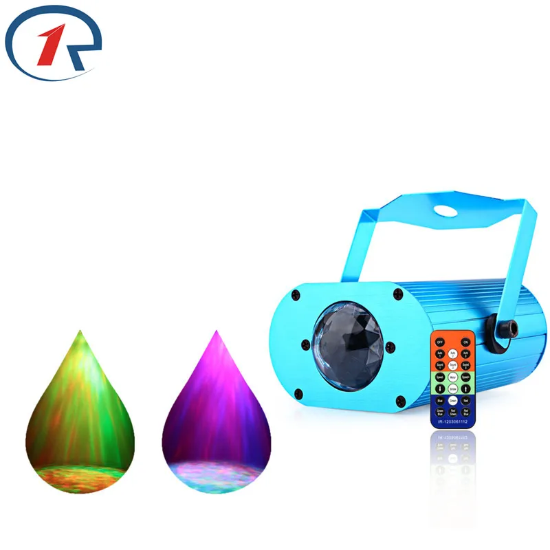 

ZjRight IR Remote Colorful Water Wave effect Stage Light Sound control Projection LED light Home Party ktv bar DJ disco lighting