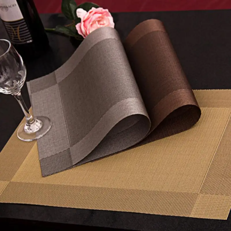 Buy Size 30*45cm New 4Pcs/Lot Square Shape Placemat