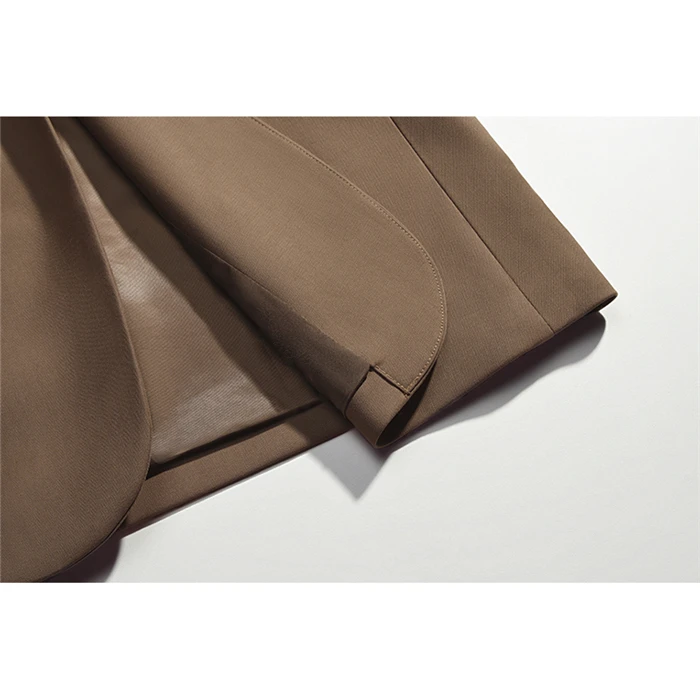AEL высокое качество ткани 2019 Демисезонный Для женщин блейзеры костюмы хаки свободные конструкции Бизнес дамы Повседневные комплекты