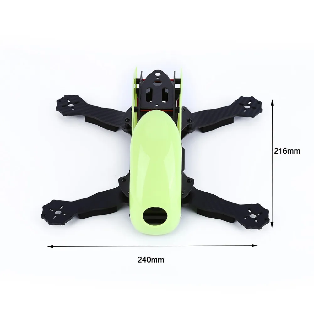 Robocat 270mm 4-Axes Carbon Fiber FPV-Racing Mini Quadcopter Frame Kit Green robocat 270mm 4 axis glass fiber racing mini quadcopter frame with hood cover unassembled