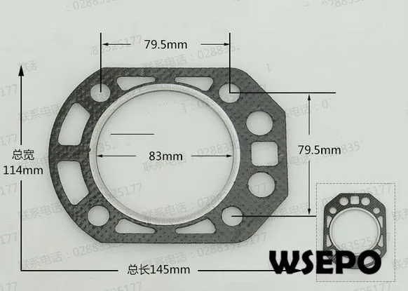 OEM КАЧЕСТВО! Упаковка цилиндра/уплотнительная прокладка головки для R176 6HP 4