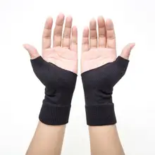 1 пара для женщин и мужчин спортивные нарукавные повязки фиксатор большого пальца перчатки дышащие спортивные эластичные бинты для запястья эластичная повязка фитнес Эквити Мужские t
