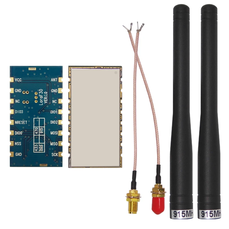 

2pcs/lot 27dBm sx1276 LoRa Module Lora1276F30, Small size 6Km 915MHz high power 500mW long range RF transmitter receiver