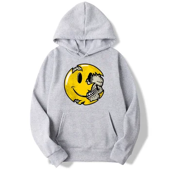 

Skull smiley face Hoodies Men And Women Autumn Casual Pullover Sweats Hoodie Fashion Sweatshirts MWT038