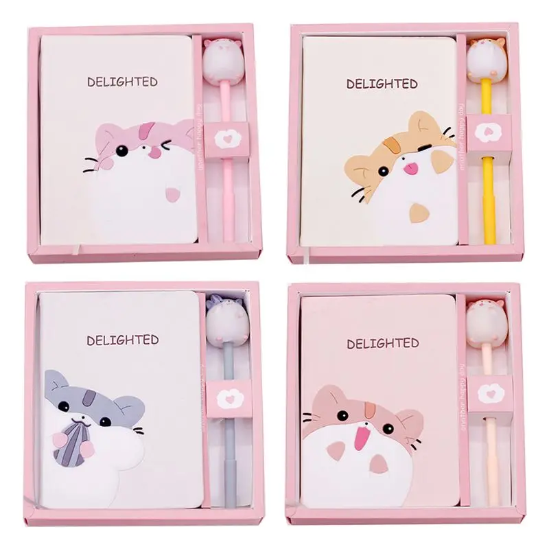 Kawaii Mouse записная книжка ежедневный журнал книга с ручкой набор канцелярских