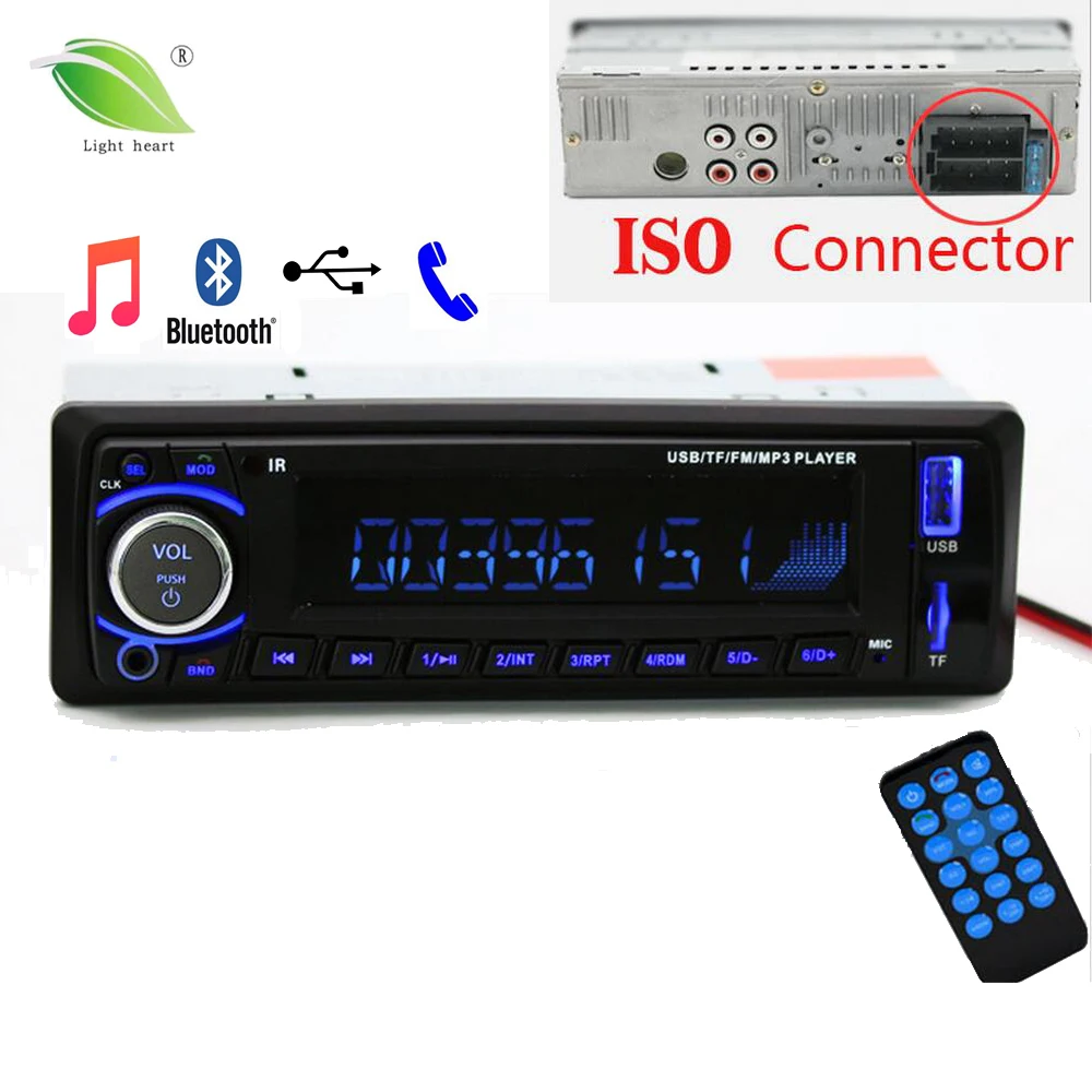 Newest 12V Car Radio Stereo Auto Audio Player Bluetooth Phone AUX-IN MP3 FM USB 1 Din Remote Control auto radio audio-player : image Newest 12V Car Radio Stereo Auto Audio Player Bluetooth Phone AUX-IN MP3 FM USB 1 Din Remote Control auto radio audio-player